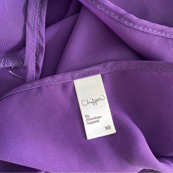 AMERICAN APPAREL Purple Chiffon Camisole - Picture 5 of 5